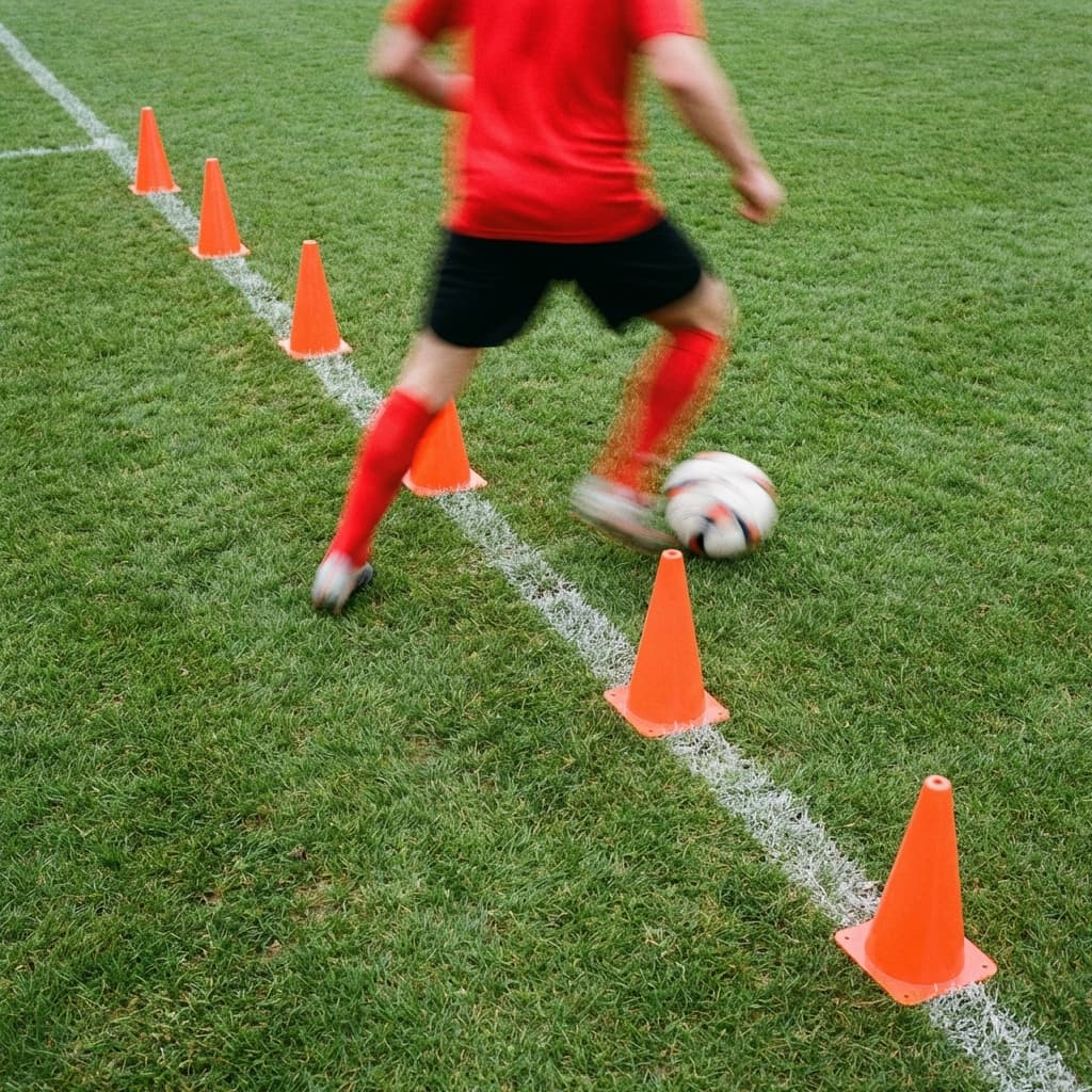 【完全版】コーンドリブル練習法｜配置パターン10種と上達のコツ