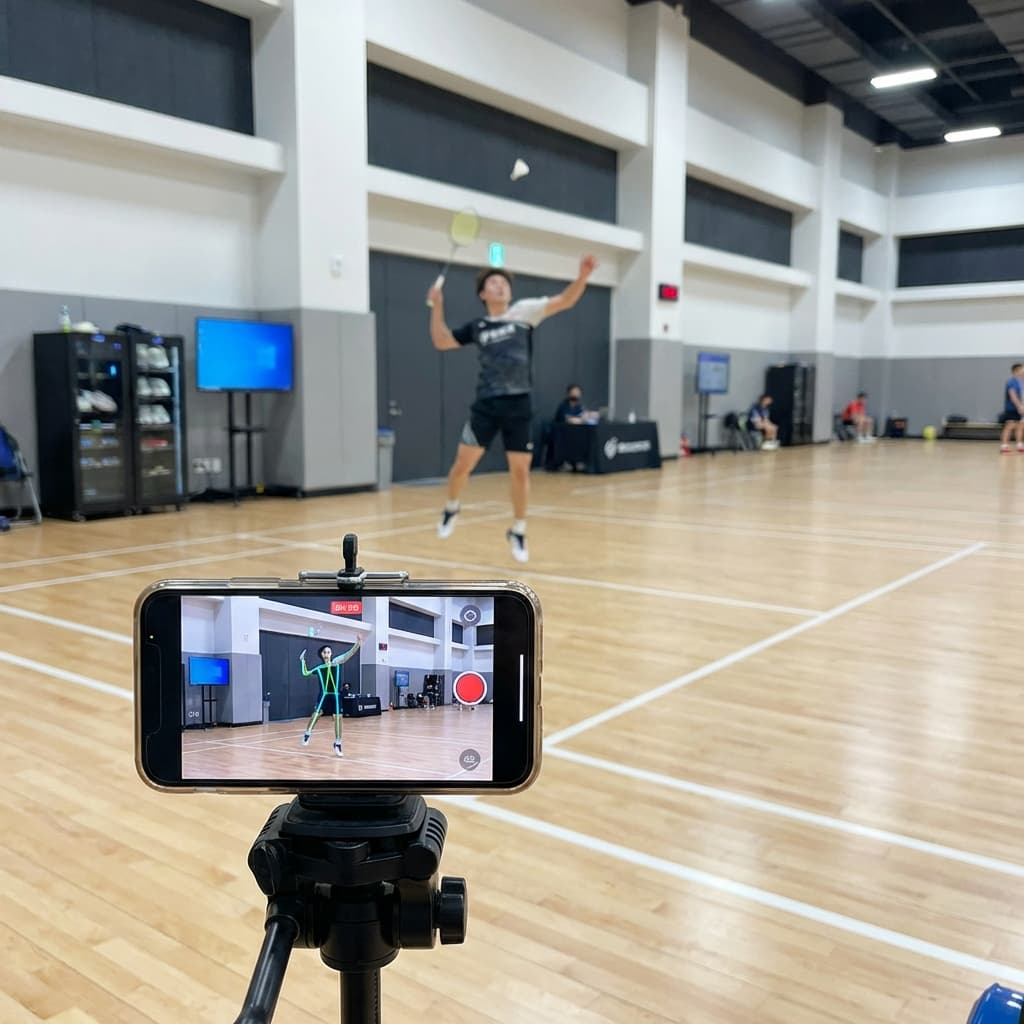 バドミントンAI動画分析の仕組み完全ガイド!スマッシュとフットワークを劇的に変える科学的トレーニング