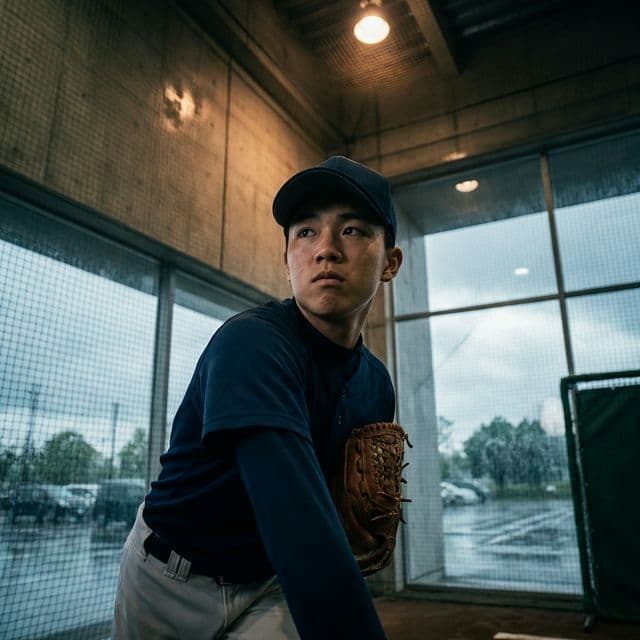 【野球】雨の日の室内練習メニュー|自宅スペースで球速と制球力を上げる投球ドリル