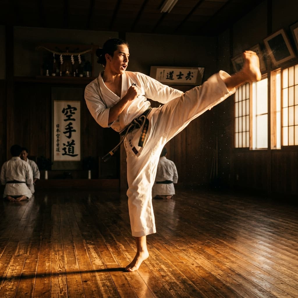 空手の一人稽古・自宅練習完全ガイド|道場なしで上達する科学的メニュー