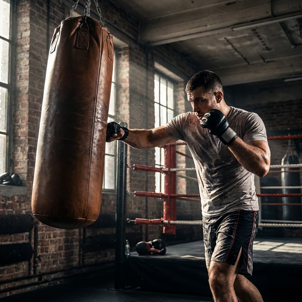 MMAサンドバッグ練習の科学|レベルチェンジと心拍数管理で実戦力を鍛えるメニュー