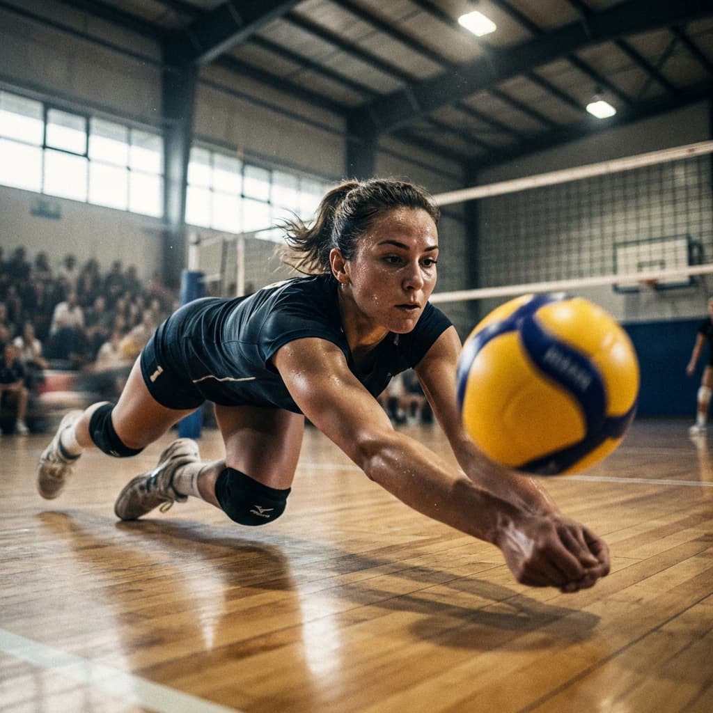 バレーボールディグ(スパイクレシーブ)のコツ|強打を拾うAI動画分析