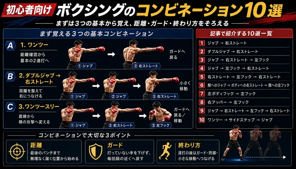 初心者向け ボクシングのコンビネーション10選