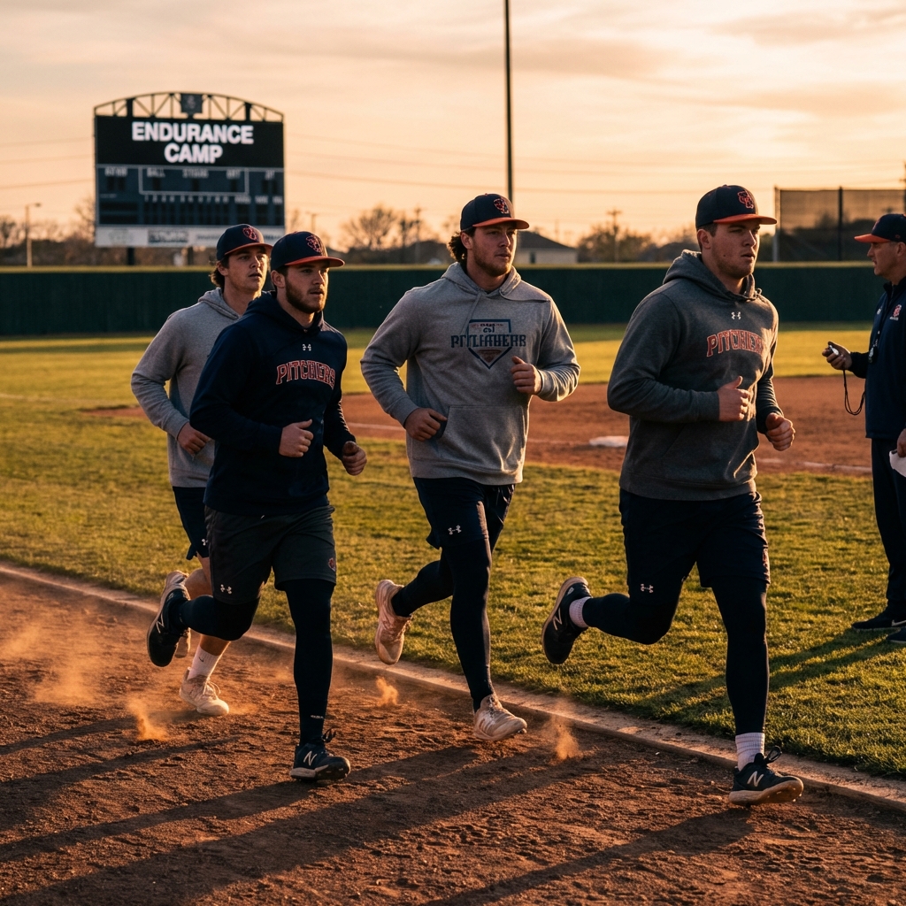 ピッチャーのスタミナ強化｜終盤でも球威を維持する科学的トレーニング5選と週間プログラム